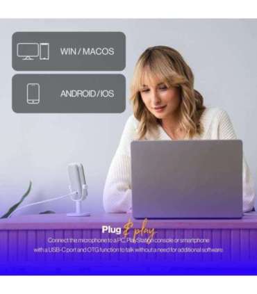 MICROPHONE SOLUM VOICE S OWH/USB-C WHITE EY1B015 ENDORFY