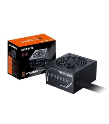 Power Supply|GIGABYTE|GP-P750BS|750 Watts|Efficiency 80 PLUS BRONZE|PFC Active|MTBF 100000 hours|GP-P750BS