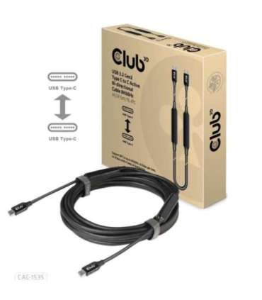CABLE USB-C TO USB-C 5M/M/M CAC-1535 CLUB3D