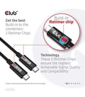 CABLE USB-C 3M/M/M CAC-1579 CLUB3D
