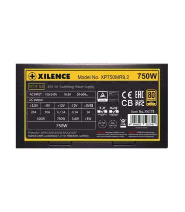 Power Supply|XILENCE|750 Watts|Efficiency 80 PLUS GOLD|PFC Active|XN173