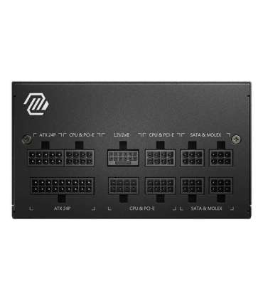 Power Supply|MSI|850 Watts|Efficiency 80 PLUS GOLD|PFC Active|MAGA850GLPCIE5