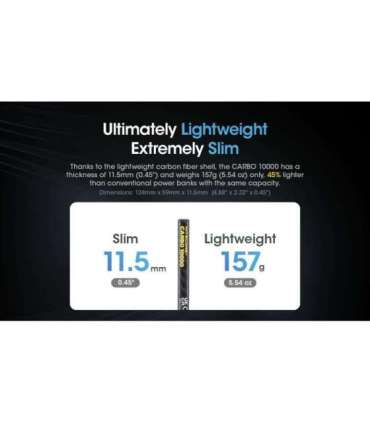 POWER BANK 10000MAH/CARBO10000 NITECORE