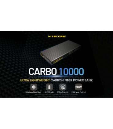 POWER BANK 10000MAH/CARBO10000 NITECORE