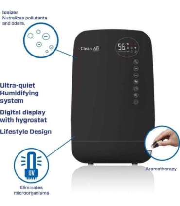 HUMIDIFIER WITH IONIZER/CA-607BSMART CLEAN AIR OPTIMA