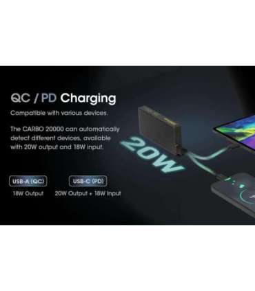 POWER BANK 20000MAH/CARBO20000 NITECORE