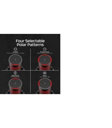 MICROPHONE HYPERX QUADCAST 2/BLACK 872V1AA HYPERX