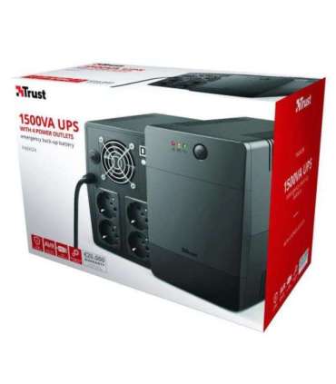 UPS|TRUST|900 Watts|1500 VA|Wave form type Simulated sinewave|Desktop/pedestal|23505