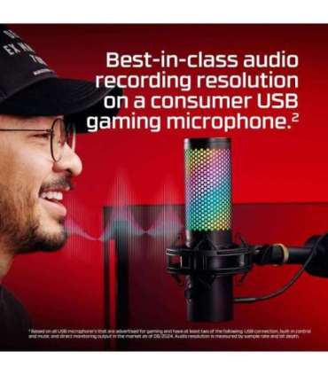 MICROPHONE HYPERX QUADCAST 2 S/BLACK 9A273AA HYPERX
