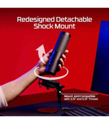 MICROPHONE HYPERX QUADCAST 2 S/BLACK 9A273AA HYPERX