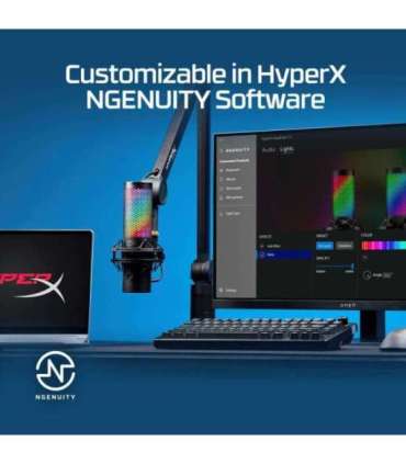 MICROPHONE HYPERX QUADCAST 2 S/BLACK 9A273AA HYPERX