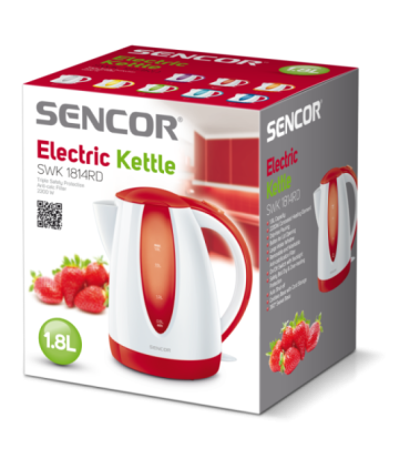 Water kettle Sencor, white/red