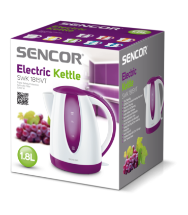 Veekeetja Sencor SWK1815VT, valge/violetne