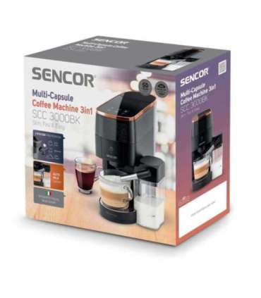 3in1 capsule coffee machine Sencor, black