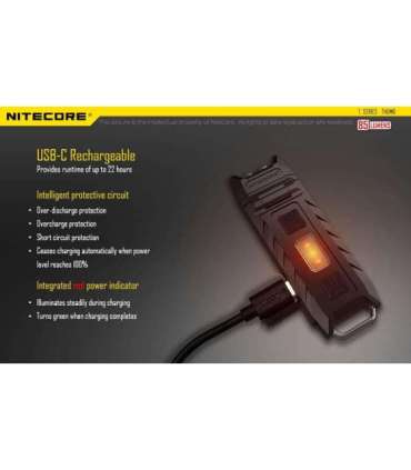 FLASHLIGHT T SERIES 85 LUMENS/THUMB NITECORE