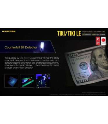 FLASHLIGHT T SERIES 300 LUMENS/TIKI LE NITECORE