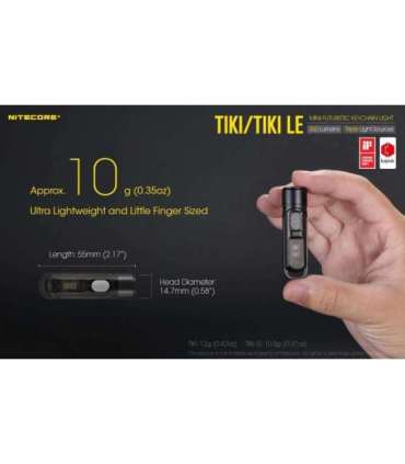 FLASHLIGHT T SERIES 300 LUMENS/TIKI LE NITECORE