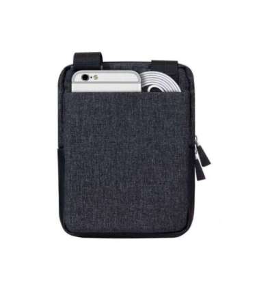 TABLET CASE CROSSBODY 8"/8810 BLACK MELANGE RIVACASE