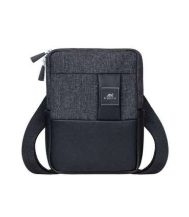 TABLET CASE CROSSBODY 8"/8810 BLACK MELANGE RIVACASE