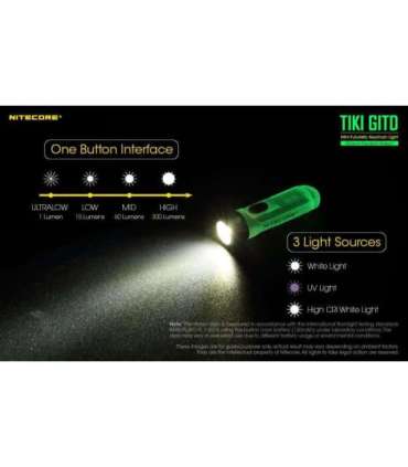 FLASHLIGHT T SERIES 300 LUMENS/TIKI GITD NITECORE
