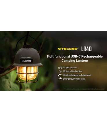FLASHLIGHT LAMP SERIES/100 LUMENS LR40 NITECORE