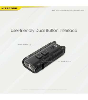 FLASHLIGHT T SERIES 700 LUMENS/TIP SE BLACK NITECORE