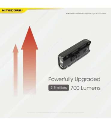 FLASHLIGHT T SERIES 700 LUMENS/TIP SE BLACK NITECORE
