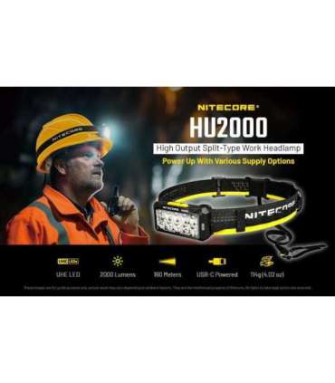 HEADLAMP H SERIES 2000 LUMENS/HU2000 NITECORE