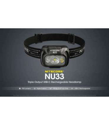 HEADLAMP NU SERIES 700 LUMENS/NU33 NITECORE