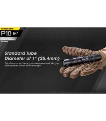 FLASHLIGHT PRECISE SERIES/1100 LUMENS P10 V2 NITECORE