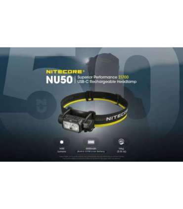 HEADLAMP NU SERIES 1400 LUMENS/NU50 NITECORE