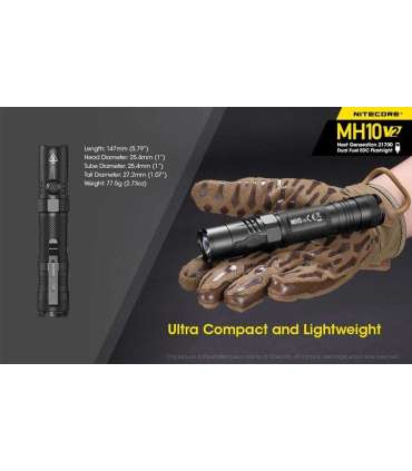 FLASHLIGHT MH SERIES/1200 LUMENS MH10 V2 NITECORE