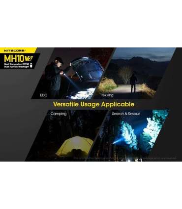 FLASHLIGHT MH SERIES/1200 LUMENS MH10 V2 NITECORE