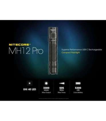 FLASHLIGHT MH SERIES/3300 LUMENS MH12 PRO NITECORE