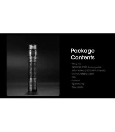 FLASHLIGHT MH SERIES/3300 LUMENS MH12 PRO NITECORE
