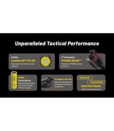 FLASHLIGHT PRECISE SERIES/3000 LUMENS P23I NITECORE