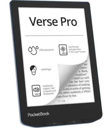 E-Reader|POCKETBOOK|Verse Pro|6"|1072x1448|1xUSB-C|Wireless LAN|Bluetooth|Azure|PB634-A-WW