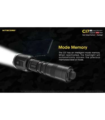 FLASHLIGHT CHAMELEON SERIES/2500 LUMENS CI7 NITECORE