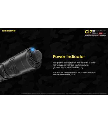 FLASHLIGHT CHAMELEON SERIES/2500 LUMENS CI7 NITECORE