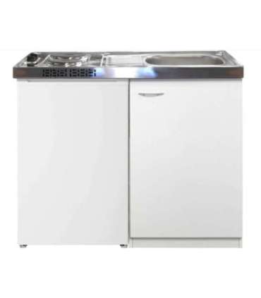 Miniköök külmiku, valamu ja 2 malmplaadiga