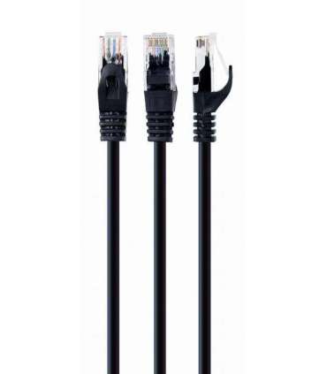 PATCH CABLE CAT6 UTP 0.25M/PP6U-0.25M/BK GEMBIRD