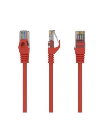 PATCH CABLE CAT6 UTP 0.5M/RED PP6U-0.5M/R GEMBIRD