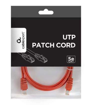 PATCH CABLE CAT5E UTP 1.5M/RED PP12-1.5M/R GEMBIRD
