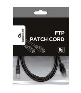 PATCH CABLE CAT5E FTP 2M/PP22-2M/BK GEMBIRD