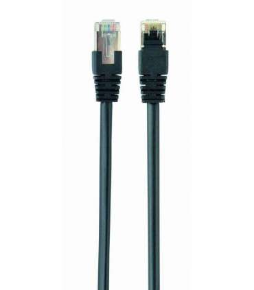 PATCH CABLE CAT5E FTP 2M/PP22-2M/BK GEMBIRD