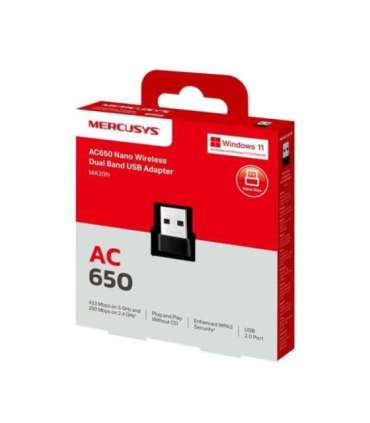 WRL ADAPTER 650MBPS USB NANO/MA20N MERCUSYS