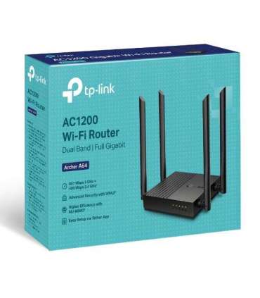 Wireless Router|TP-LINK|Wireless Router|1200 Mbps|1 WAN|4x10/100/1000M|ARCHERA64