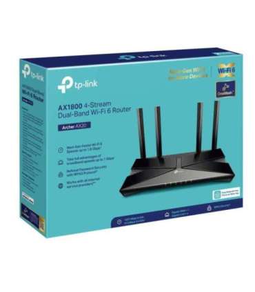 Wireless Router|TP-LINK|Wireless Router|1800 Mbps|Mesh|Wi-Fi 6|4x10/100/1000M|LAN \ WAN ports 1|DHCP|Number of antennas 4|ARC
