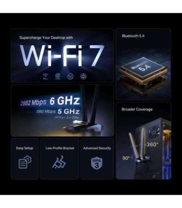 WRL ADAPTER 6500MBPS WI-FI 7/ARCHER TBE400E TP-LINK