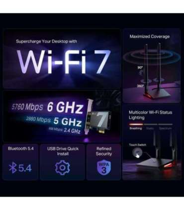 WRL ADAPTER 9300MBPS WI-FI 7/ARCHER TBE550E TP-LINK